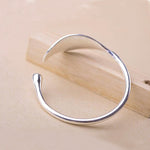 Braccialetti aperti con polsini a foglia Braccialetti da donna Bracciale di lusso con gioielli in argento vintage