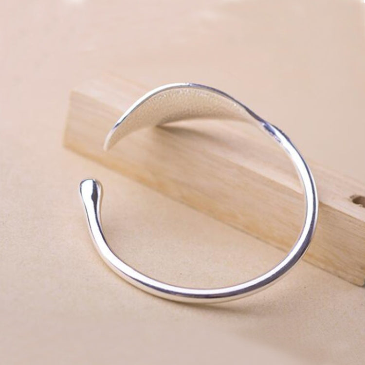 Braccialetti aperti con polsini a foglia Braccialetti da donna Bracciale di lusso con gioielli in argento vintage