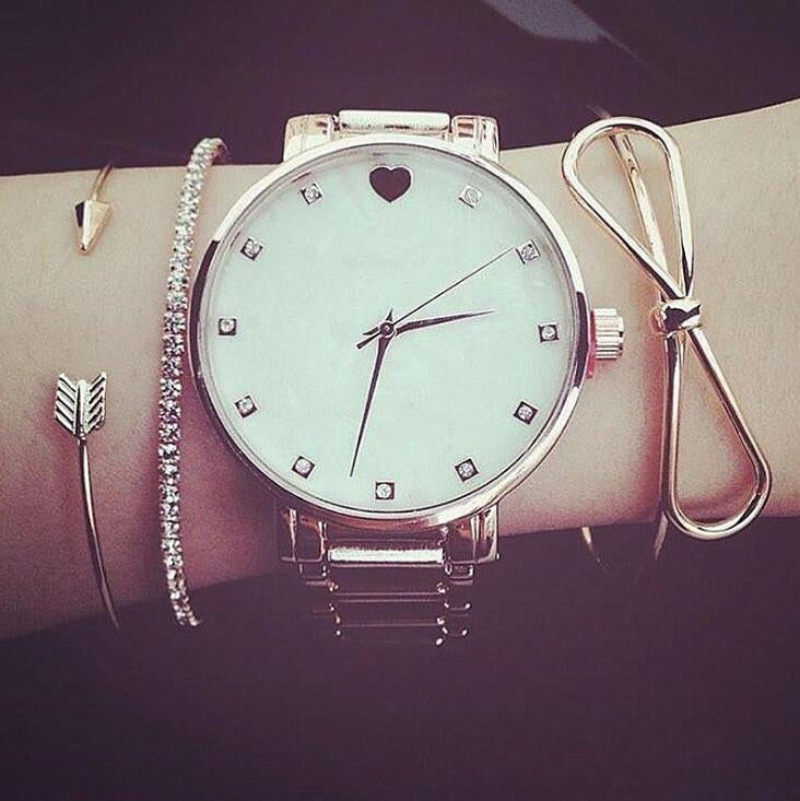 Set bracciali con polsini regolabili oro donna