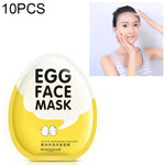 10 PCS Maschera per il viso all'uovo Maschera per il viso idratante liscia Controllo dell'olio Riduci i pori Sbiancamento Illumina la maschera Cura della pelle