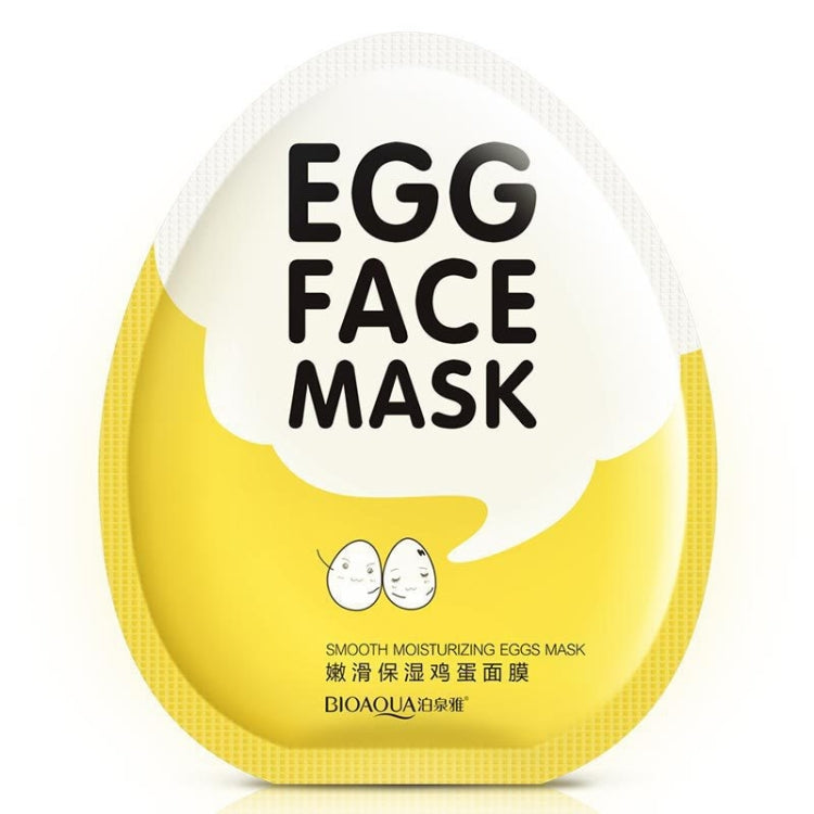 10 PCS Maschera per il viso all'uovo Maschera per il viso idratante liscia Controllo dell'olio Riduci i pori Sbiancamento Illumina la maschera Cura della pelle