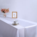 Tovaglia in raso da 10 pezzi, decorazione da tavolo per decorazioni natalizie per matrimoni, feste in casa, 30X275CM
