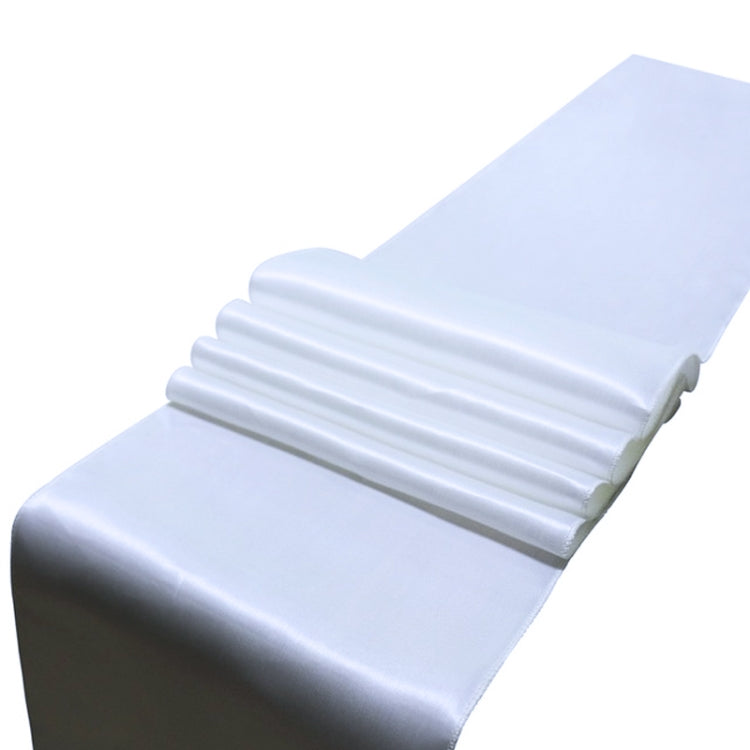Tovaglia in raso da 10 pezzi, decorazione da tavolo per decorazioni natalizie per matrimoni, feste in casa, 30X275CM