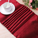 Tovaglia in raso da 10 pezzi, decorazione da tavolo per decorazioni natalizie per matrimoni, feste in casa, 30X275CM