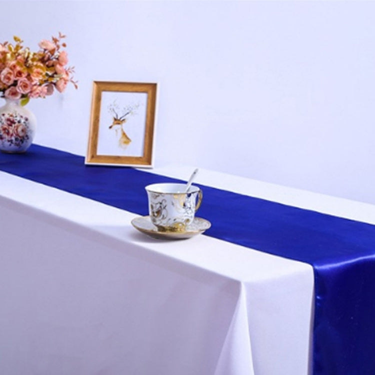 Tovaglia in raso da 10 pezzi, decorazione da tavolo per decorazioni natalizie per matrimoni, feste in casa, 30X275CM