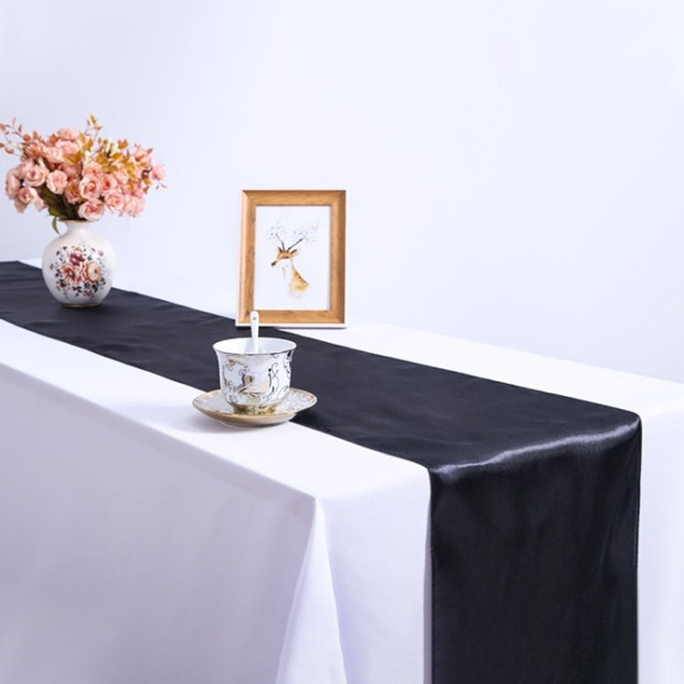 Tovaglia in raso da 10 pezzi, decorazione da tavolo per decorazioni natalizie per matrimoni, feste in casa, 30X275CM