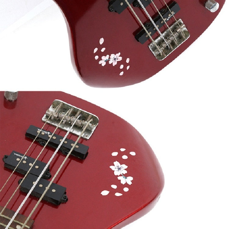 2 adesivi per pannelli per chitarra, adesivi fai da te con fiori di ciliegio, pasta per ukulele, 2 PCS Guitar Panel Stickers