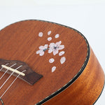 2 adesivi per pannelli per chitarra, adesivi fai da te con fiori di ciliegio, pasta per ukulele, 2 PCS Guitar Panel Stickers