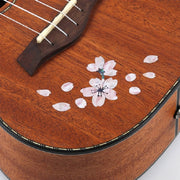 2 adesivi per pannelli per chitarra, adesivi fai da te con fiori di ciliegio, pasta per ukulele, 2 PCS Guitar Panel Stickers