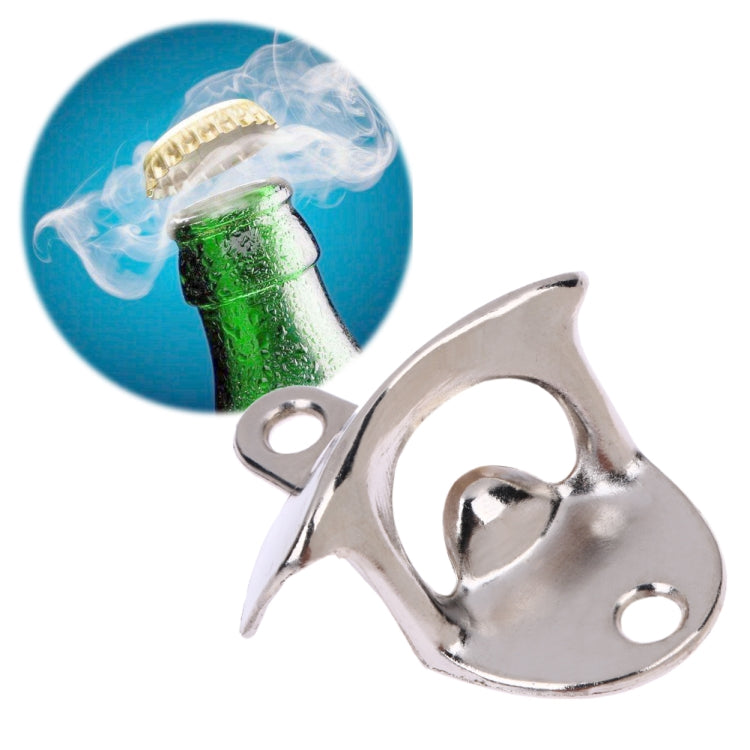 Apribottiglie vintage da 2 pezzi, montato a parete, per vino e birra