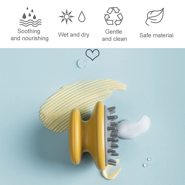 Pettine per shampoo per uso domestico Pettine per massaggio in silicone Spazzola per capelli antiforfora portatile