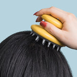 Pettine per shampoo per uso domestico Pettine per massaggio in silicone Spazzola per capelli antiforfora portatile