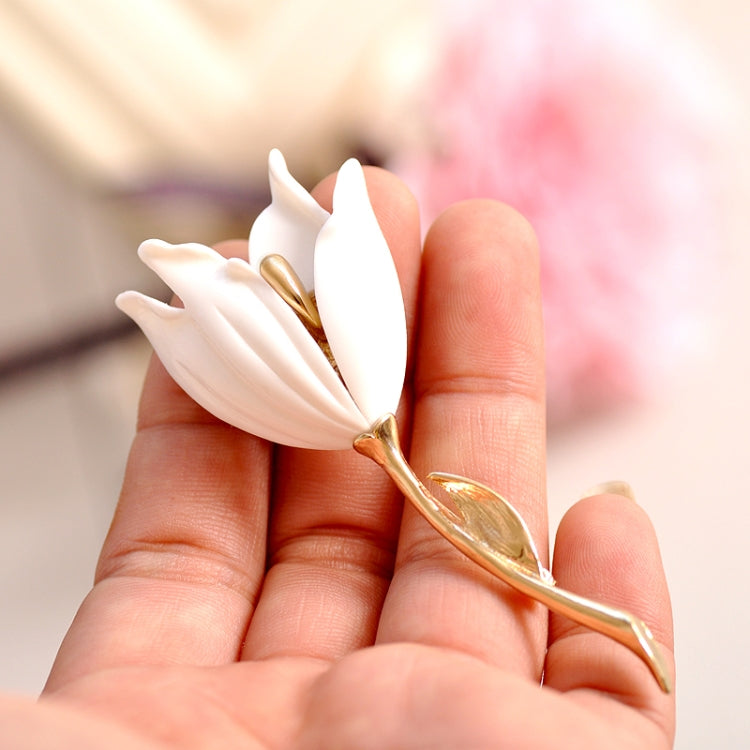 Spilla a fiore donna in resina e lega di zinco