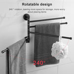 Portasciugamani girevole in acciaio inossidabile Portasciugamani da bagno Cucina Portasciugamani lucidato a parete, Brushed Two Poles, Brushed Three Poles, Brushed Four Poles, Brushed Five Poles, Black Brushed Four Poles, Black Brushed Five Poles