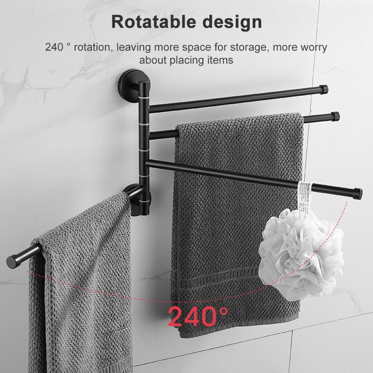 Portasciugamani girevole in acciaio inossidabile Portasciugamani da bagno Cucina Portasciugamani lucidato a parete, Brushed Two Poles, Brushed Three Poles, Brushed Four Poles, Brushed Five Poles, Black Brushed Four Poles, Black Brushed Five Poles