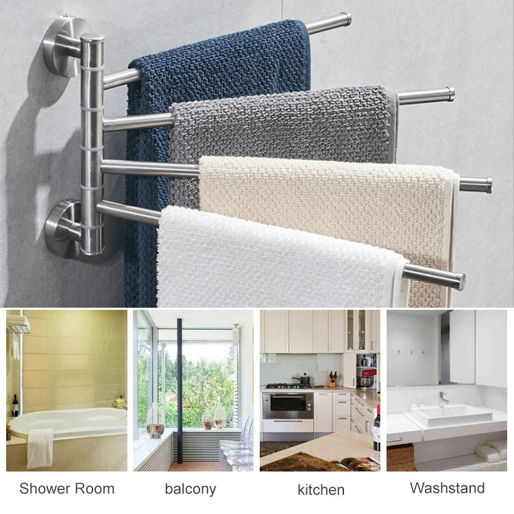 Portasciugamani girevole in acciaio inossidabile Portasciugamani da bagno Cucina Portasciugamani lucidato a parete, Brushed Two Poles, Brushed Three Poles, Brushed Four Poles, Brushed Five Poles, Black Brushed Four Poles, Black Brushed Five Poles