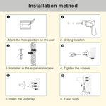 Portasciugamani girevole in acciaio inossidabile Portasciugamani da bagno Cucina Portasciugamani lucidato a parete, Brushed Two Poles, Brushed Three Poles, Brushed Four Poles, Brushed Five Poles, Black Brushed Four Poles, Black Brushed Five Poles