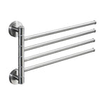 Portasciugamani girevole in acciaio inossidabile Portasciugamani da bagno Cucina Portasciugamani lucidato a parete, Brushed Two Poles, Brushed Three Poles, Brushed Four Poles, Brushed Five Poles, Black Brushed Four Poles, Black Brushed Five Poles