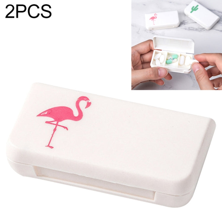 2 pezzi di mini portapillole portatile per medicinali, 3 griglie, da viaggio, per la casa, contenitori per farmaci medici, custodie per contenitori