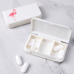 2 pezzi di mini portapillole portatile per medicinali, 3 griglie, da viaggio, per la casa, contenitori per farmaci medici, custodie per contenitori