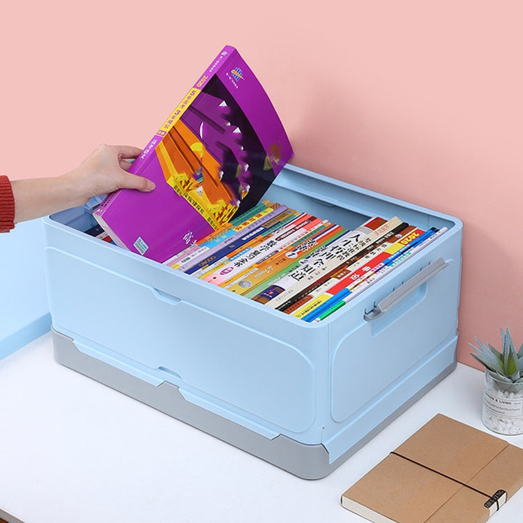Scatola portaoggetti pieghevole per auto in plastica per l'ordinamento dei libri degli studenti, L, XL