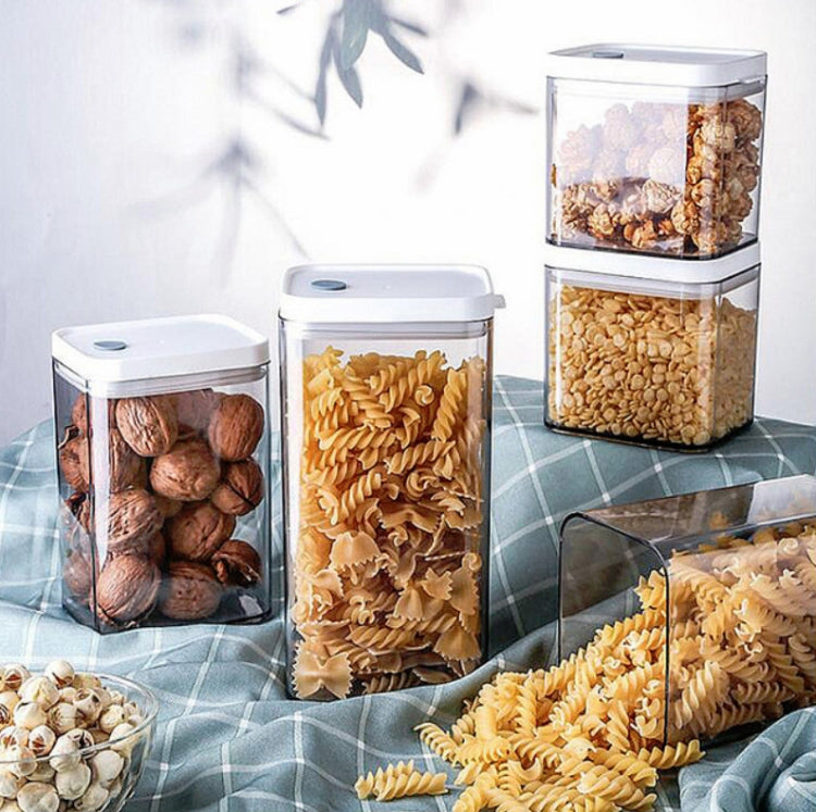 Barattolo sigillato trasparente per uso domestico a grana grossa Barattolo per la conservazione di alimenti per uso alimentare Barattolo per la conservazione di snack di frutta secca con coperchio, 700ml, 1100ml, 1500ml