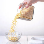Barattolo sigillato trasparente per uso domestico a grana grossa Barattolo per la conservazione di alimenti per uso alimentare Barattolo per la conservazione di snack di frutta secca con coperchio, 700ml, 1100ml, 1500ml