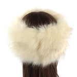 Cappello bomber unisex invernale con fascia in pelliccia di volpe imitazione, L（58-60cm）