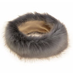 Cappello bomber unisex invernale con fascia in pelliccia di volpe imitazione, L（58-60cm）
