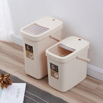 Secchio per residui di tè in plastica per ufficio Secchio per rifiuti di tè Pattumiera portatile con coperchio a pressione, 7L, 10L