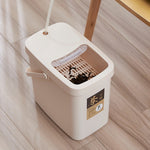 Secchio per residui di tè in plastica per ufficio Secchio per rifiuti di tè Pattumiera portatile con coperchio a pressione, 7L, 10L