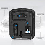 Pompa di aria gonfiabile del compressore d'aria dell'automobile di CC 12V 120W 150 PSI con il calibro di spegnimento automatico del display digitale, DC 12V 120W 150 PSI