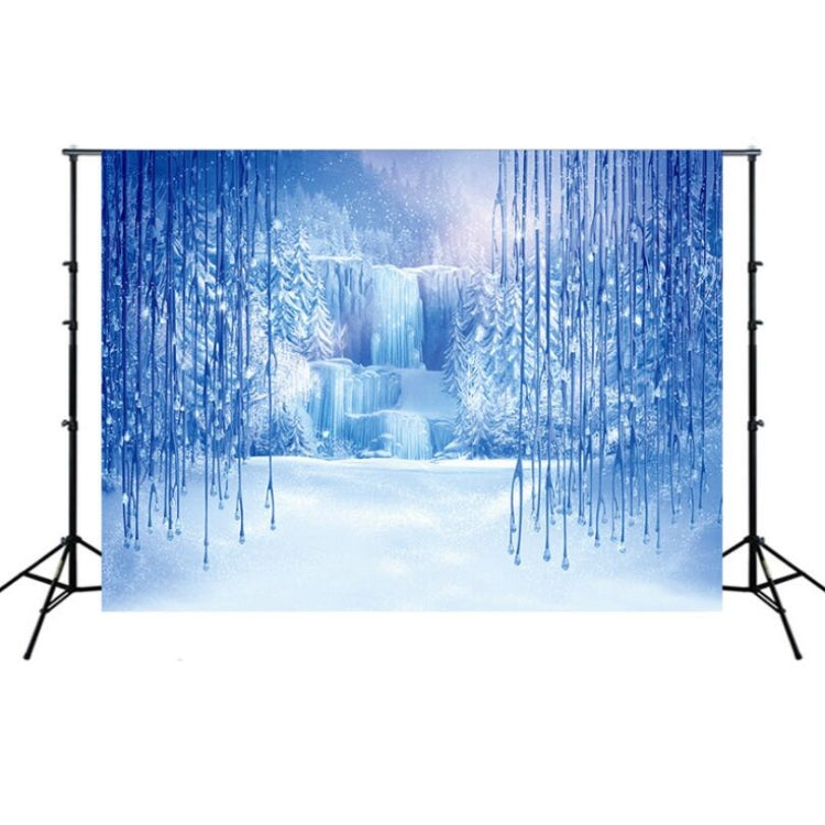 2,1 m x 1,5 m Frozen Party Setting Snow Photo Background Panno, Frozen
