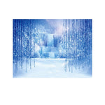 2,1 m x 1,5 m Frozen Party Setting Snow Photo Background Panno, Frozen