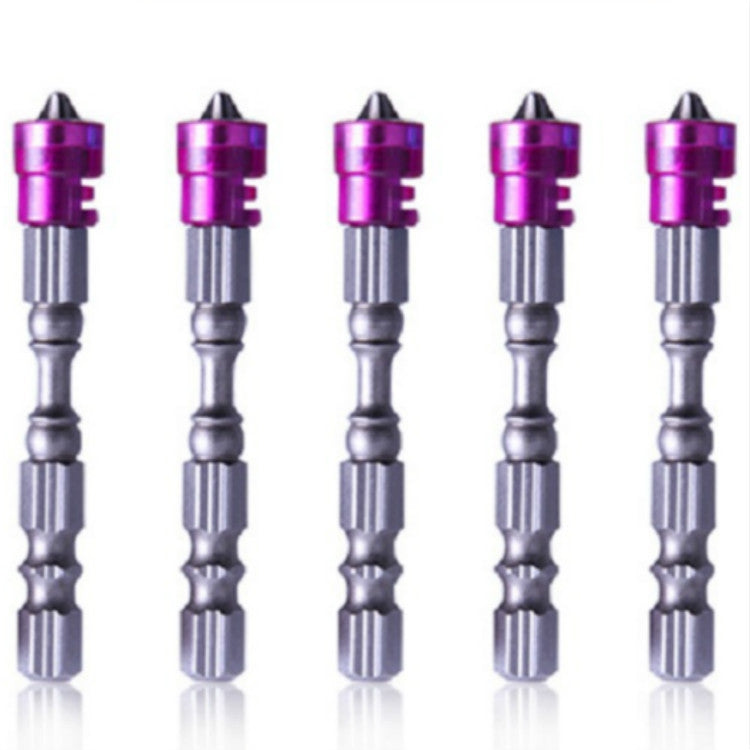5 pezzi 65mm bobina magnetica in acciaio legato punta a croce testa singola trapano elettrico testa per cacciavite elettrico