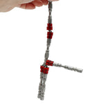 5 pezzi 65mm bobina magnetica in acciaio legato punta a croce testa singola trapano elettrico testa per cacciavite elettrico