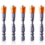 5 pezzi 65mm bobina magnetica in acciaio legato punta a croce testa singola trapano elettrico testa per cacciavite elettrico
