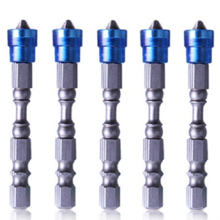 5 pezzi 65mm bobina magnetica in acciaio legato punta a croce testa singola trapano elettrico testa per cacciavite elettrico