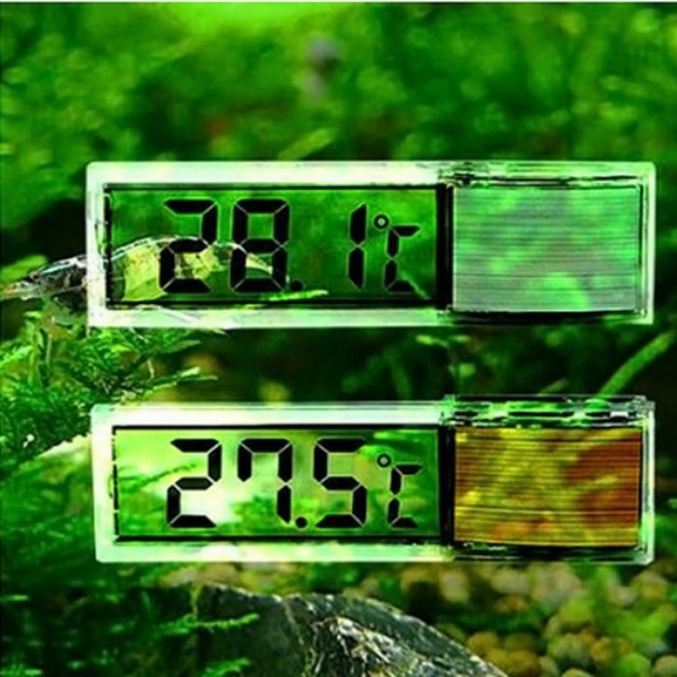 Termometro per acquario per acquario, misurazione elettronica digitale della temperatura LCD multifunzionale 3D
