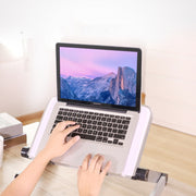 Supporto universale per laptop pieghevole in lega di alluminio con regolazione a 360 gradi