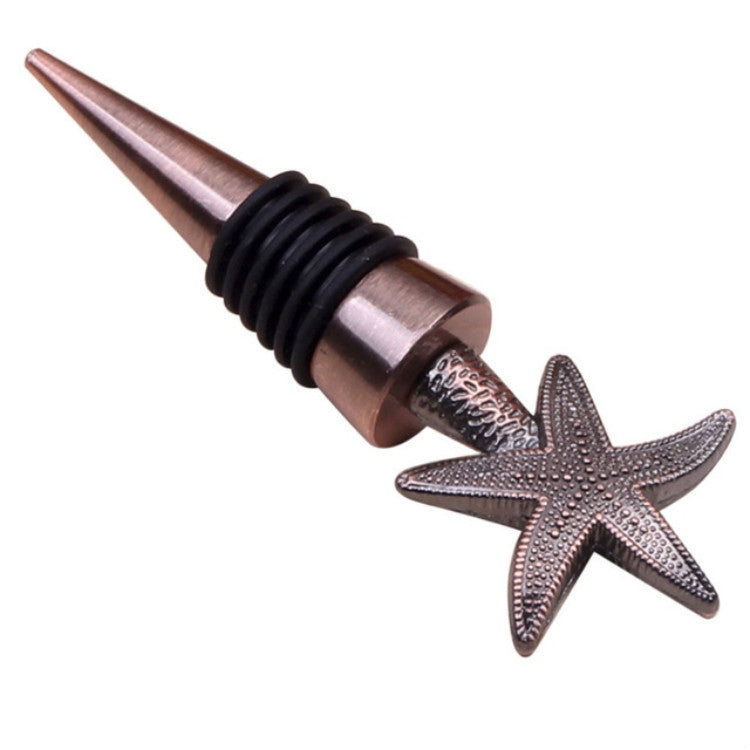 Tappo per vino in metallo a forma speciale, Starfish Red Bronze Shape, Starfish Silver Shape, Alphabet Red Bronze Shape, Alphabet Silver Shape, Heart to Heart Red Bronze Shape, Heart to Heart Silver Shape, Ring Shape, True Love Shape                   ...