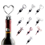 Tappo per vino in metallo a forma speciale, Starfish Red Bronze Shape, Starfish Silver Shape, Alphabet Red Bronze Shape, Alphabet Silver Shape, Heart to Heart Red Bronze Shape, Heart to Heart Silver Shape, Ring Shape, True Love Shape                   ...