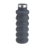 Bottiglia d'acqua portatile in silicone Bottiglia di caffè pieghevole a scomparsa Viaggio all'aperto Bere Bollitore per bevande sportive, capacità: 500 ml, Gray, Orange, Blue, Purple