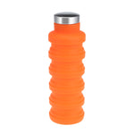 Bottiglia d'acqua portatile in silicone Bottiglia di caffè pieghevole a scomparsa Viaggio all'aperto Bere Bollitore per bevande sportive, capacità: 500 ml, Gray, Orange, Blue, Purple