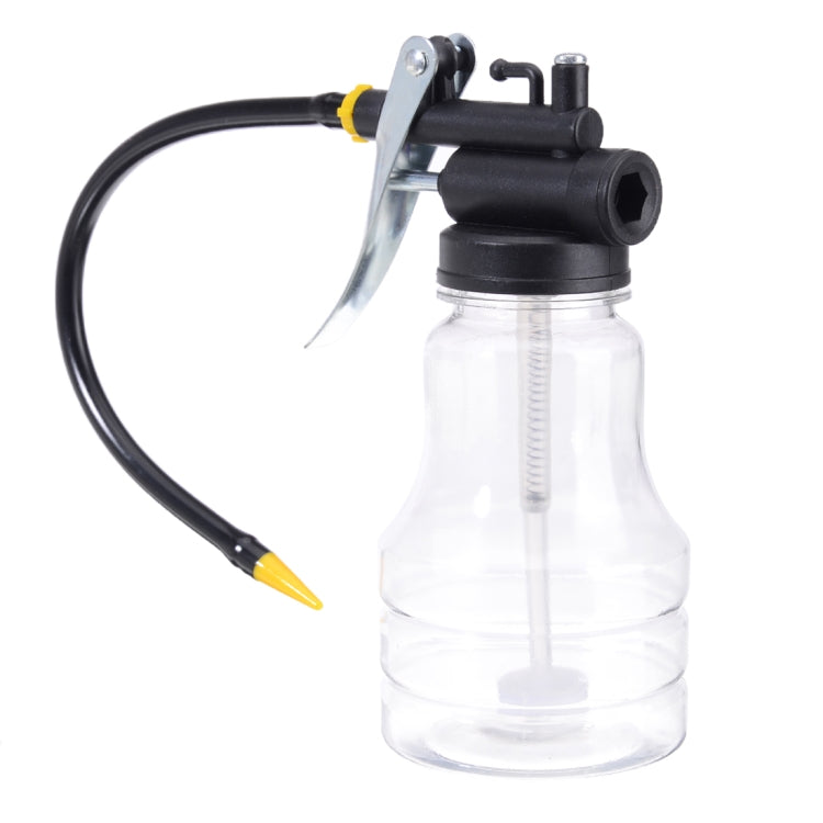 250cc Trasparente Pompa Ad Alta Pressione Oliatore Lubrificazione Olio Può Macchina di Plastica Oliatore Grasso 245mm Lunghezza Pistola Flessibile, 245mm Length flex Gun