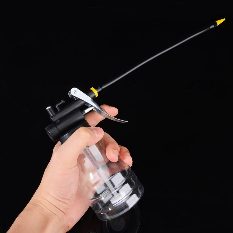 250cc Trasparente Pompa Ad Alta Pressione Oliatore Lubrificazione Olio Può Macchina di Plastica Oliatore Grasso 245mm Lunghezza Pistola Flessibile, 245mm Length flex Gun