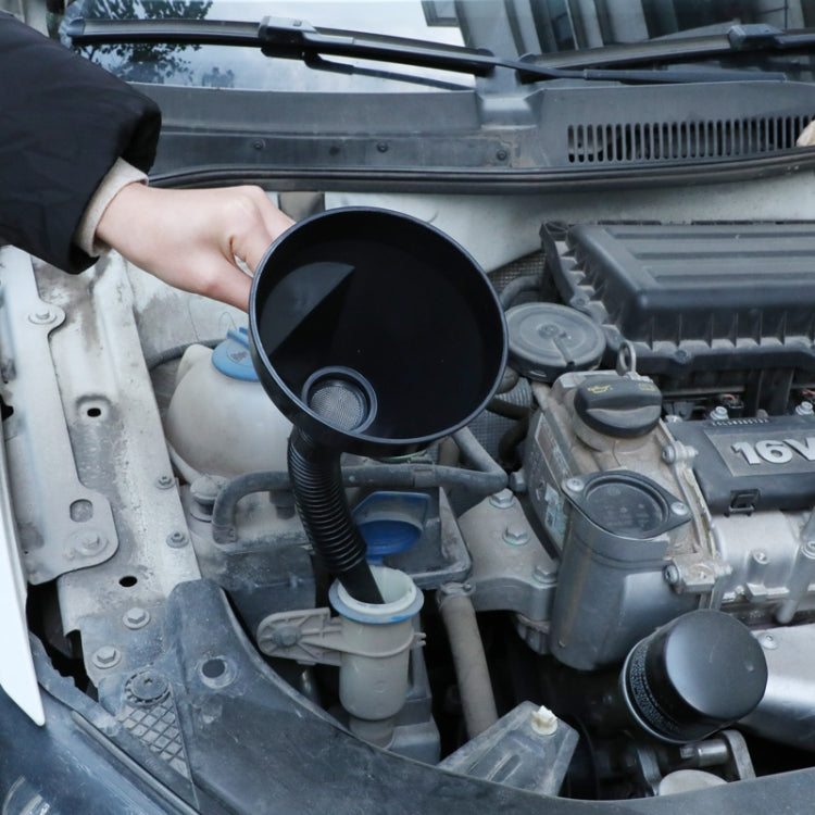 Imbuti per veicoli in plastica riempiti per motociclette universali per auto con beccuccio morbido Strumento per versare l'olio, Plastic Vehicle Funnels