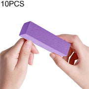 10 PCS White Tofu Block Nail Polish Four Squares High Elastic Cotton Manicure Sand Block