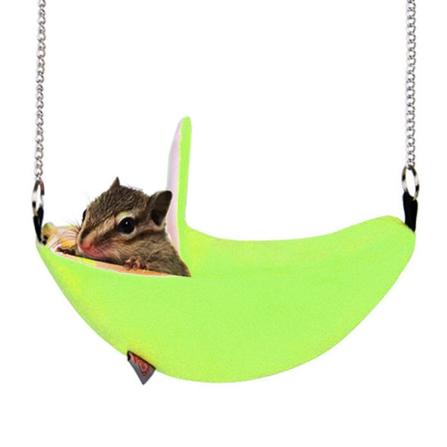 W4032 Letto altalena sospeso Letto tipo banana Piccolo letto Nest Moon per piccoli animali