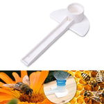 10 PCS Mangiatoia per acqua a becco d'anatra Mangiatoia per porta nido Mangiatoia per zucchero d'api multifunzione Forniture per attrezzi per apicoltura, Duckbill Type Water Feeder
